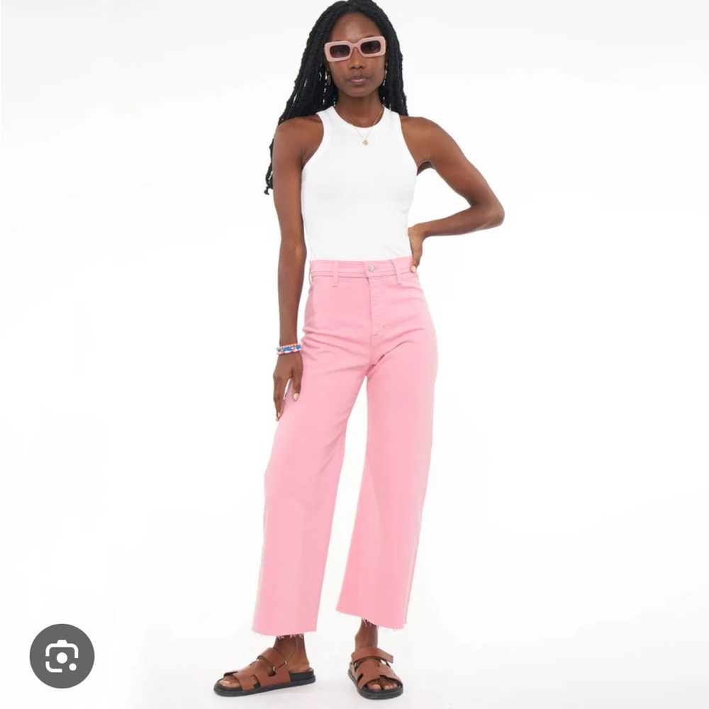 Pistola pink wide leg jeans